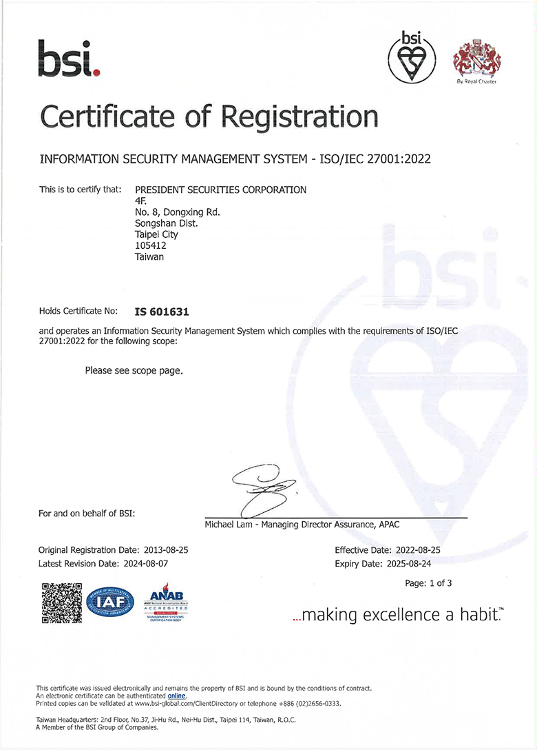 BSI ISO207001